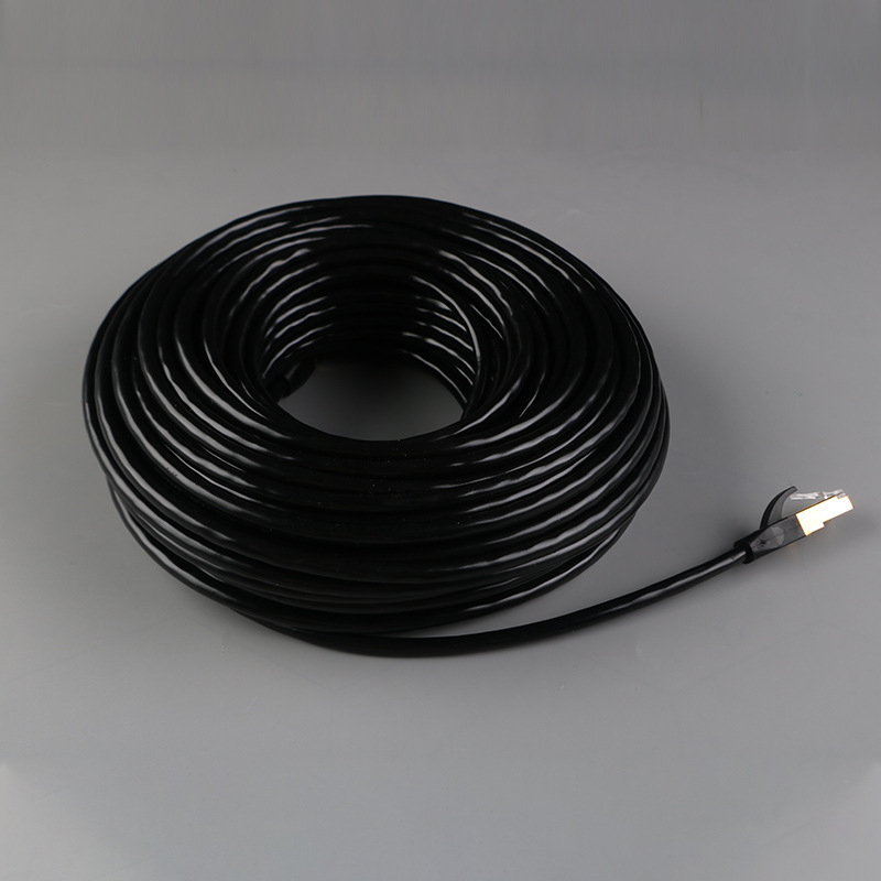 Cat6 gigabitový Ethernet kábel, RJ45, 8-jadrový krútený pár, meďou potiahnuté hliníkové jadro, 1–1000 Mbps