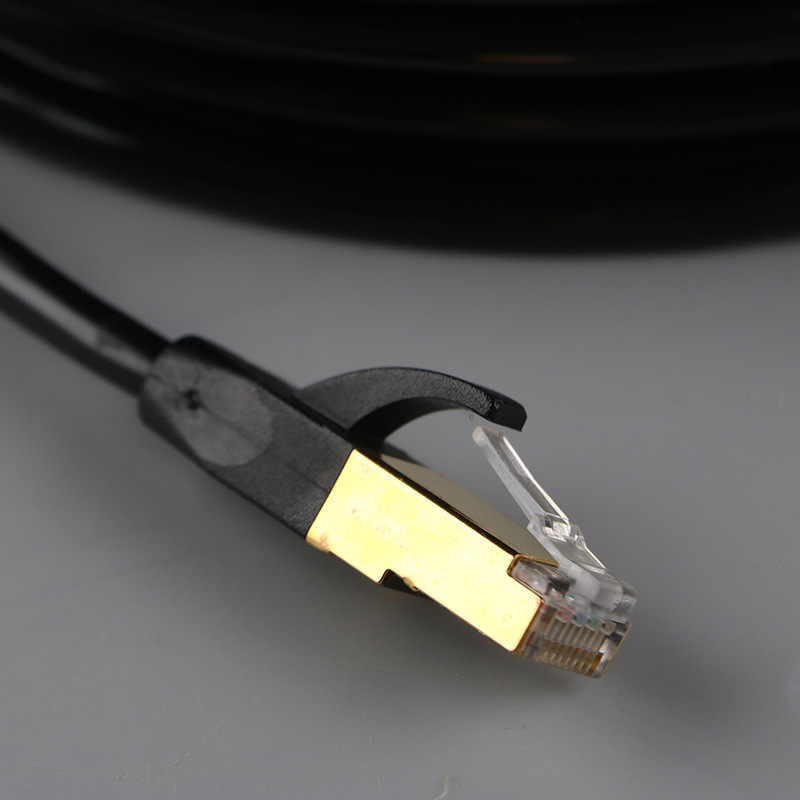 Cat6 gigabitový Ethernet kábel, RJ45, 8-jadrový krútený pár, meďou potiahnuté hliníkové jadro, 1–1000 Mbps