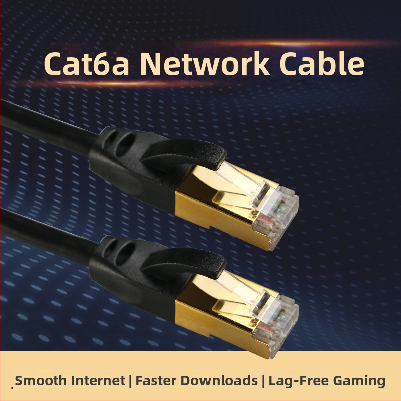 Cat6 gigabitový Ethernet kábel, RJ45, 8-jadrový krútený pár, meďou potiahnuté hliníkové jadro, 1–1000 Mbps