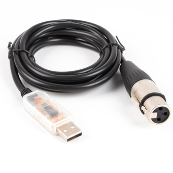 Cablu adaptor USB DMX pentru iluminat - interfață USB, DMX RS-485, conductor din cupru, conform RoHS și CE, compatibil PC