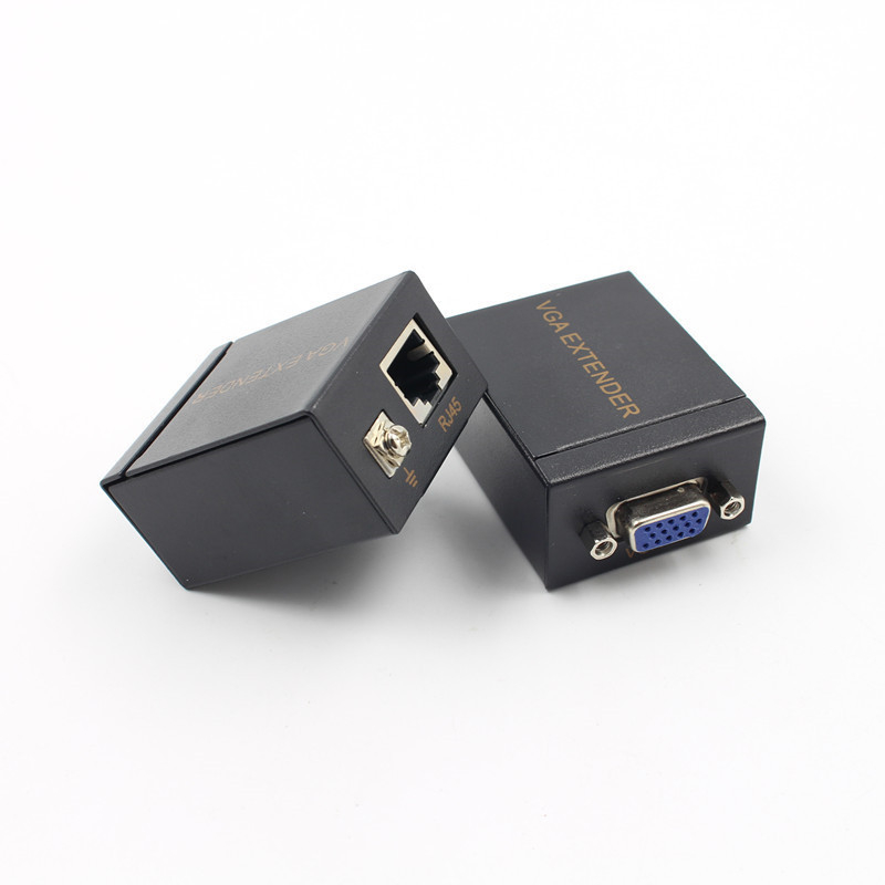 VGA laiendaja 60 m RJ45 ülekandega, VGA signaali võimendi, Windows ühilduv, 1080p