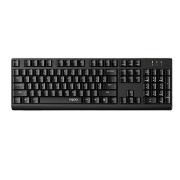 Rapoo NK1500 Kábeles billentyűzet lézerrel gravírozott gombokkal, vízálló, 98+ gomb, USB-kapcsolat