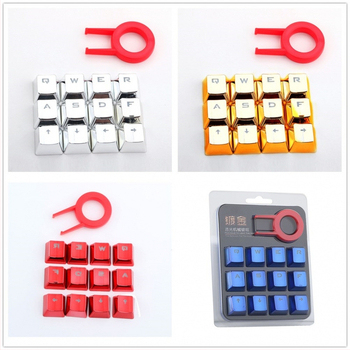 Set de capace pentru taste pentru tastatura mecanică, design transparent