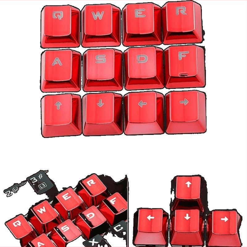 Set de capace pentru taste pentru tastatura mecanică, design transparent