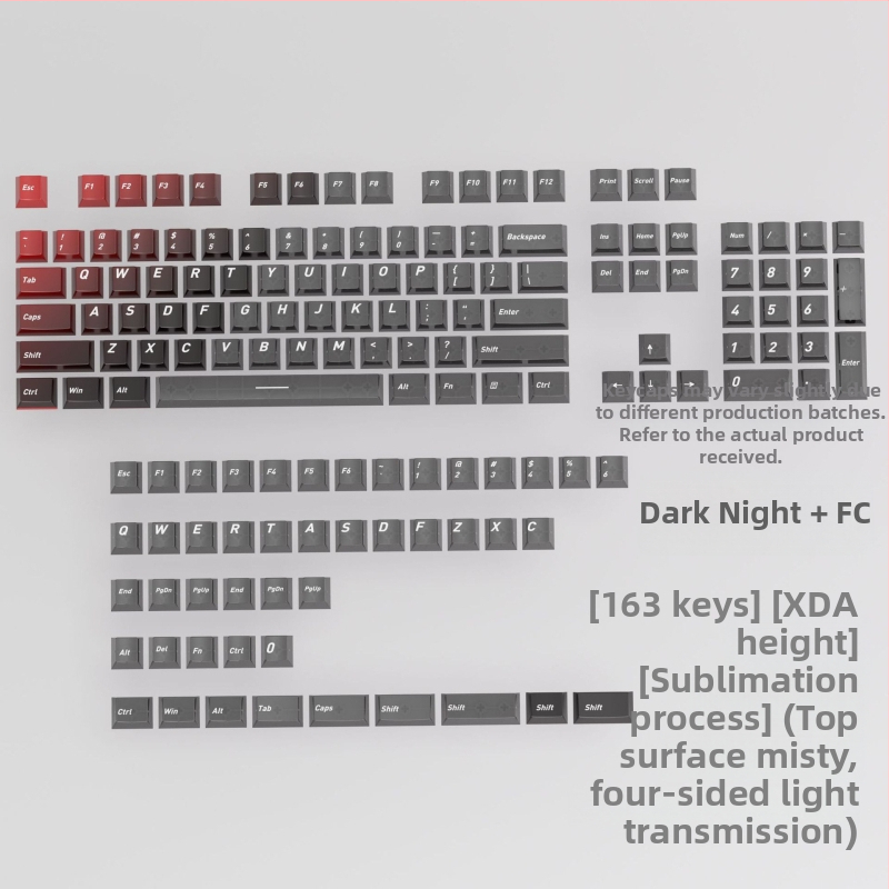 Sada krytov kláves s Dye-sublimation pre mechanické klávesnice, ABS materiál, kompatibilné s rozlozeniami 61-108 kláves, obsahuje extraktor na klávesy, 1-ročná záruka