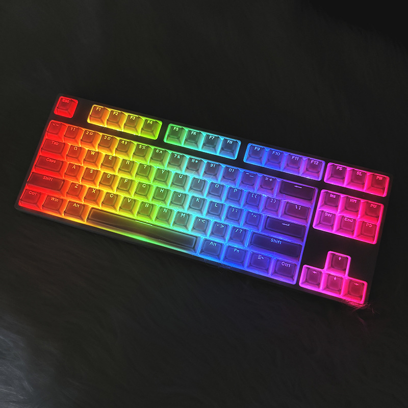 Set Jelly kapice za tipkovnicu, 136 tipki, PC plast, prozirno, visina 0EM
