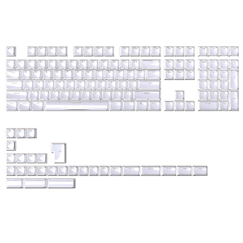 Set Jelly kapice za tipkovnicu, 136 tipki, PC plast, prozirno, visina 0EM