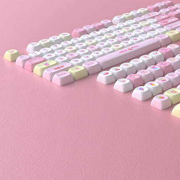 Kapice za tipkovnicu Strawberry Beads MOA, PBT, Sublimacija, DIY komplet 135 tipki, univerzalno