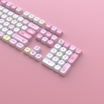 Kapice za tipkovnicu Strawberry Beads MOA, PBT, Sublimacija, DIY komplet 135 tipki, univerzalno