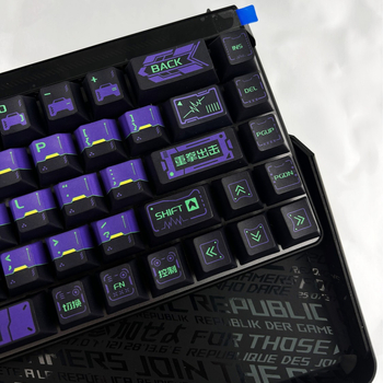 Cyberpunk PBT sublimirane tipke set za mehaničku tipkovnicu, 148 tipki, za mehaničke prekidače s osovinom i standardne tipkovnice