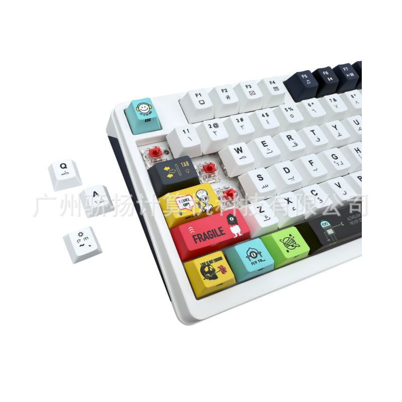 Morstar MKB96B bežična mehanička tipkovnica, 96 tipki, plutujući poklopci tipki, potpuni N-key rollover, hot-swappable RGB
