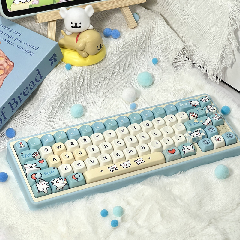 Line Puppy PBT keycap s petostrukim sublimacijom, XDA profil, kompatibilan s većinom mehaničkih tipkovnica, sublimacijski proces, 1-godišnje jamstvo