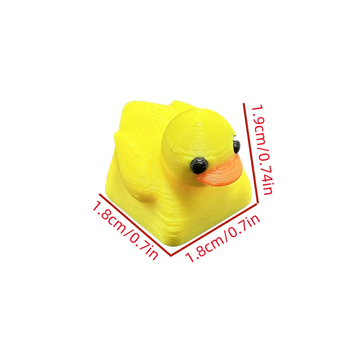 KK-Cokio XHY002 Capac tastă din rășină personalizat pentru tastaturi mecanice cu ax încrucișat – lucrat manual, cu logo imprimat, design rață