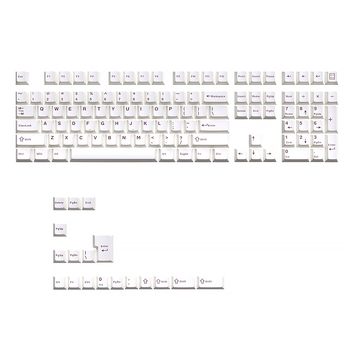 PBT kapice za tipke, set od 126 tipki, OEM visina