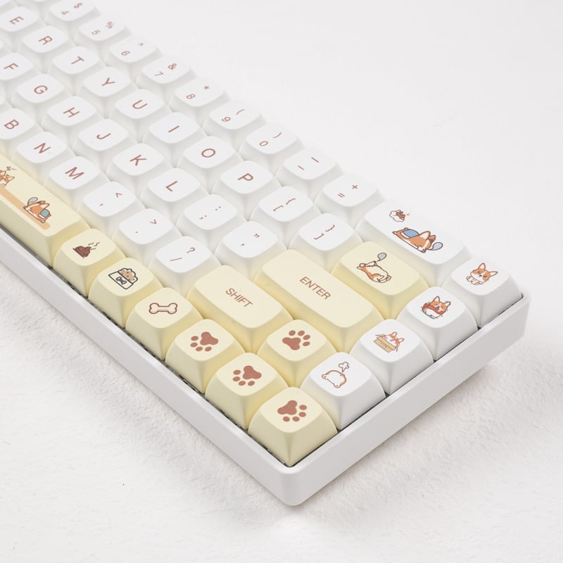 Corgi XDA profil keycap, PBT materijal, sublimacija, kompatibilno s malim kompletnim setom