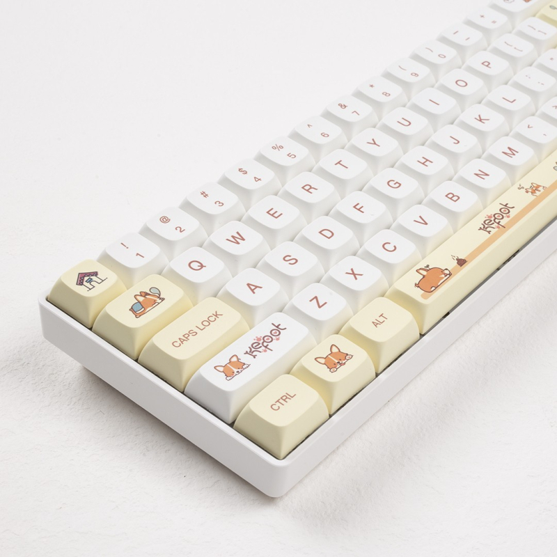 Corgi XDA profil keycap, PBT materijal, sublimacija, kompatibilno s malim kompletnim setom