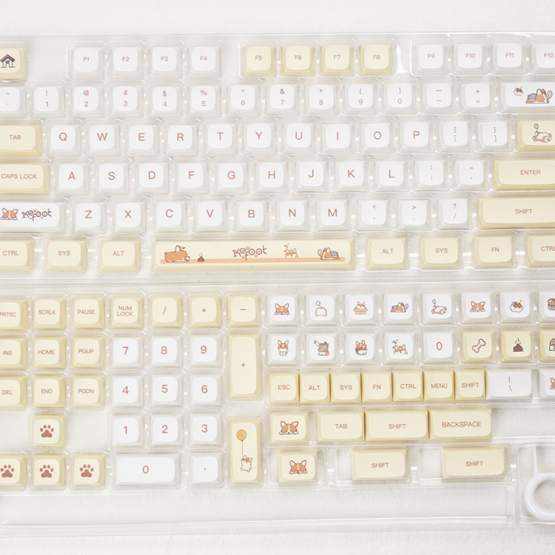 Corgi XDA profil keycap, PBT materijal, sublimacija, kompatibilno s malim kompletnim setom