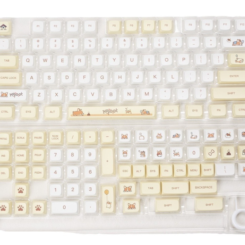 Corgi XDA profil keycap, PBT materijal, sublimacija, kompatibilno s malim kompletnim setom