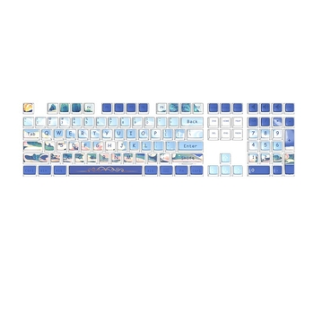 Capă personalizată pentru tastatură mecanică, sublimare PBT, model/transparent, compatibil universal