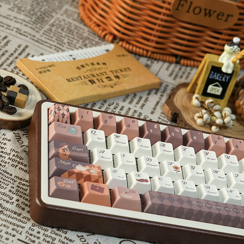 PBT kapice za mehaničku tipkovnicu – petostranična dye-sublimacija, Midnight tema, personalizirano (uključuje komplet kapica i alat za vađenje tipki)