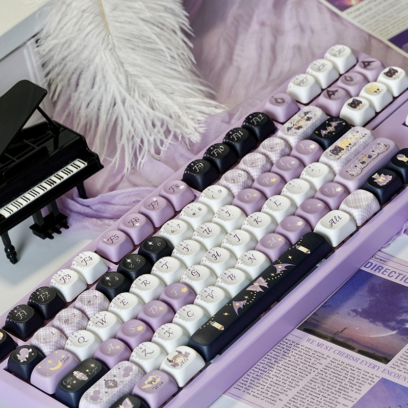 MOA Woven Witch petostranični PBT keycaps za univerzalnu mehaničku tipkovnicu – prilagodljivi, vodootporni