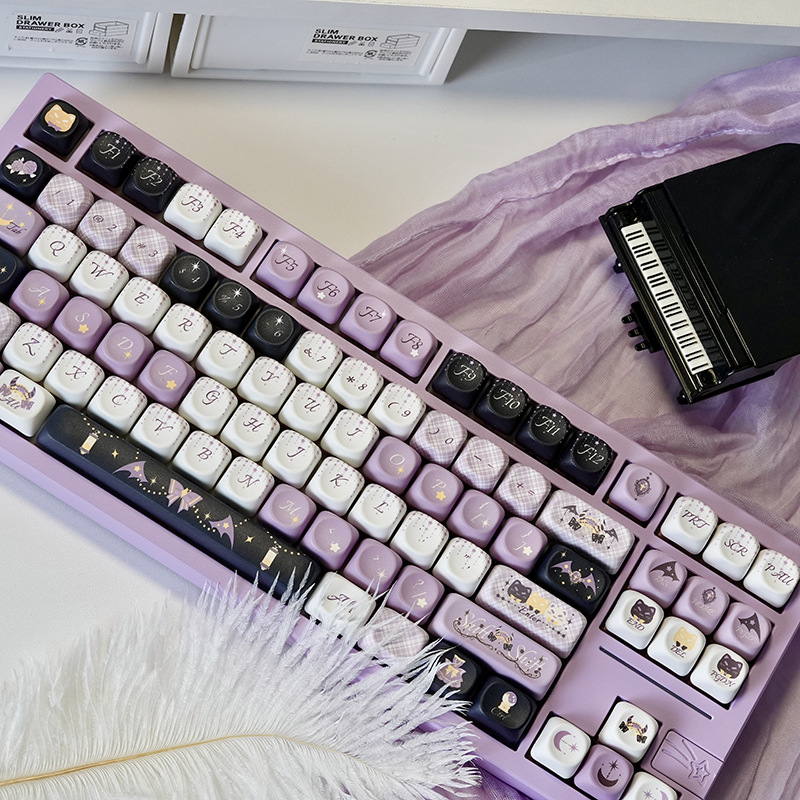 MOA Woven Witch petostranični PBT keycaps za univerzalnu mehaničku tipkovnicu – prilagodljivi, vodootporni
