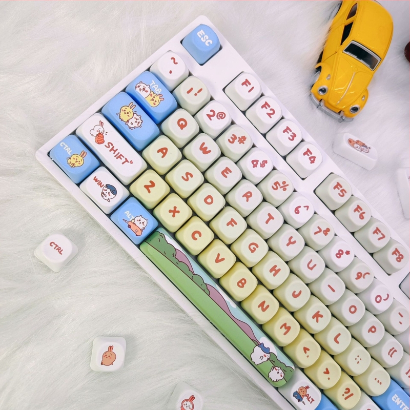 Osmokutni PBT kapica za tipke, petostruka sublimacija, MOA-kompatibilno (Model JM01; Materijal: PBT; Obrada: Sublimacija; Težina: 300 g)