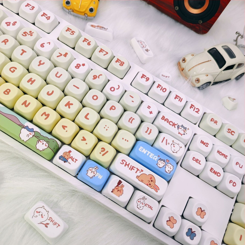 Osmokutni PBT kapica za tipke, petostruka sublimacija, MOA-kompatibilno (Model JM01; Materijal: PBT; Obrada: Sublimacija; Težina: 300 g)