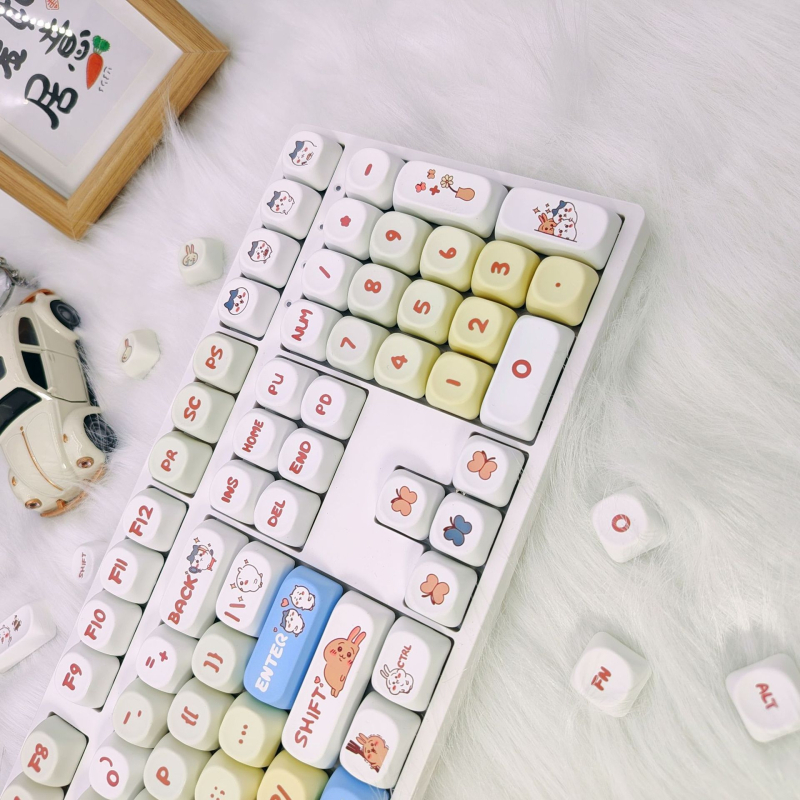 Osmokutni PBT kapica za tipke, petostruka sublimacija, MOA-kompatibilno (Model JM01; Materijal: PBT; Obrada: Sublimacija; Težina: 300 g)