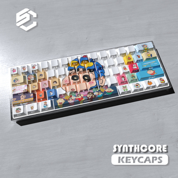 Kape za tipke Ultraman Crayon Shin-Chan, set od 74 tipki, u kutiji, bočno graviranje, prozirne PBT, sublimacija + UV ispis