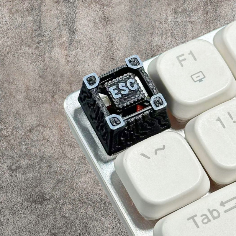 Персонализирана ESC клавишна капачка, модел XH009, безжична, за механична клавиатура с Cross-shaft вал, ръчно изработено