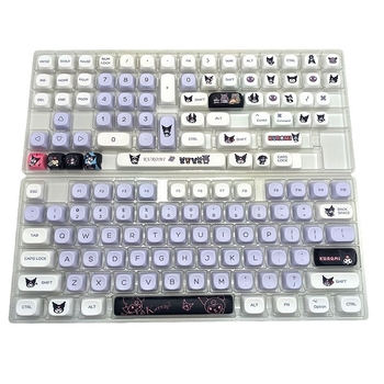 Kulomi MOA PBT keycap za mehaničku tipkovnicu, zaobljen oblik, križni osovinski, toplinska sublimacija, DIY prilagodba