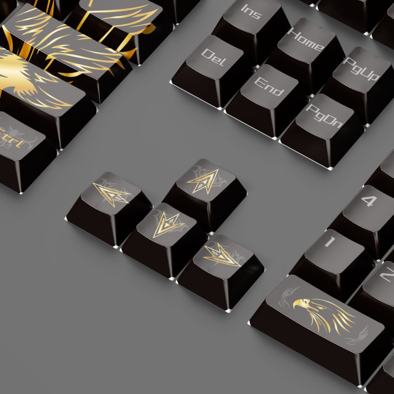 Σετ προσαρμοσμένων keycaps από τη σειρά Eagle με πέντε πλευρές, 132 πλήκτρα, ABS, διαδικασία σούμπλιμάσιον, 1 έτος εγγύηση