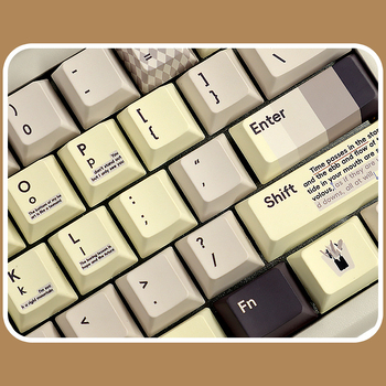 1,7 mm debeli PBT Sublimacijska siva tema set tipki, 134 tipke, za rasporede 61/64/68/87/98/104, tipke koje blokiraju svjetlo, RGB pozadinsko osvjetljenje