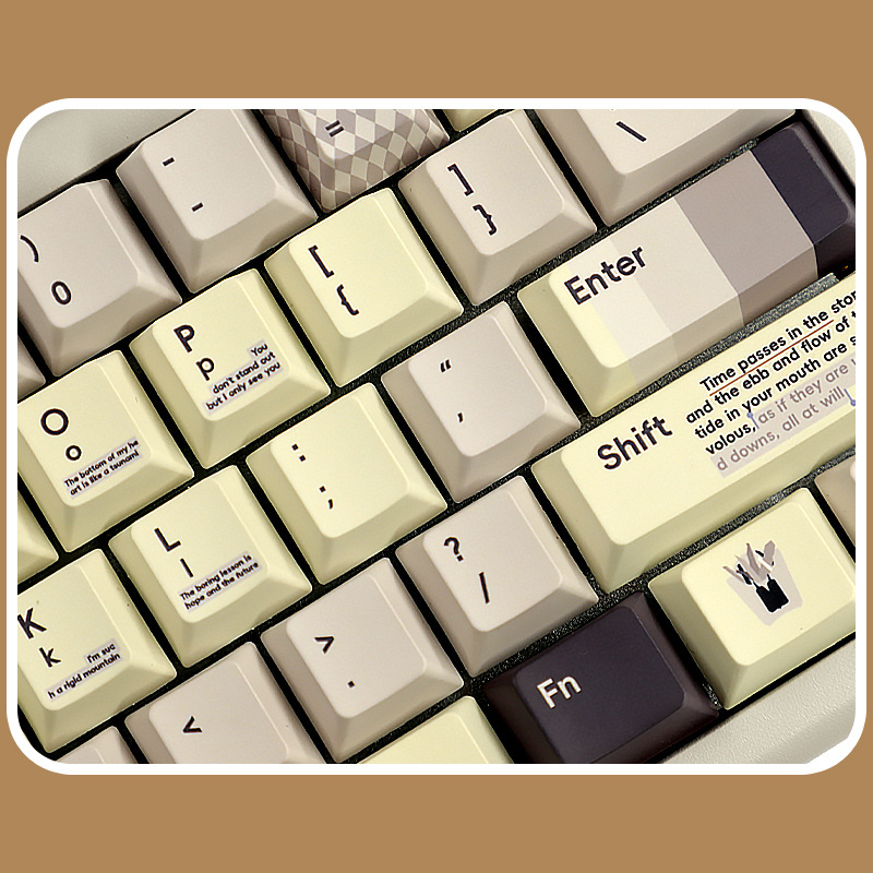 1,7 mm debeli PBT Sublimacijska siva tema set tipki, 134 tipke, za rasporede 61/64/68/87/98/104, tipke koje blokiraju svjetlo, RGB pozadinsko osvjetljenje