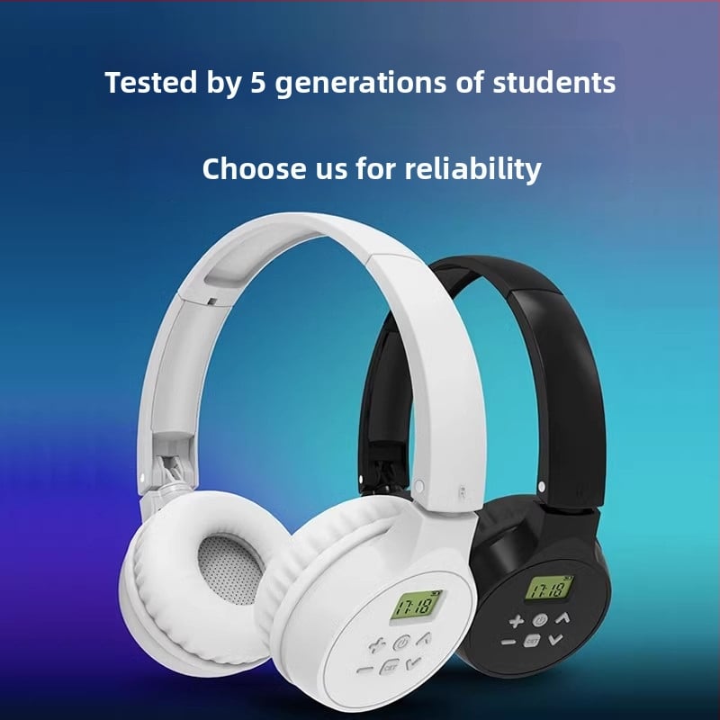 Aiben C201 Vezeték nélküli fejhallgató, 3,5 mm direkt csatlakozó, frekvencia 50–108, fejre viselés