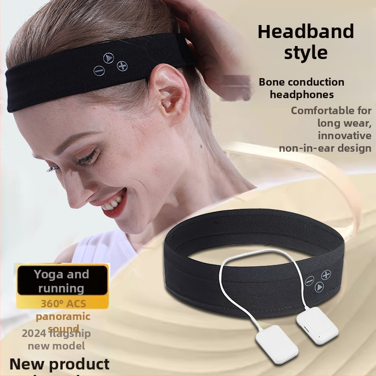 Jóga Bluetooth slúchadlá s turbánovým štýlom čelenky a maskou na spanie, bezdrôtová športová čelenka na hlavu, dlhá výdrž batérie