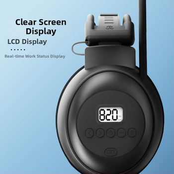 EDUESION Bezdrôtové over-ear slúchadlá – 40 mm menič, frekvenčný rozsah 50–110 Hz, 0,1% skreslenie, 3,5 mm konektor