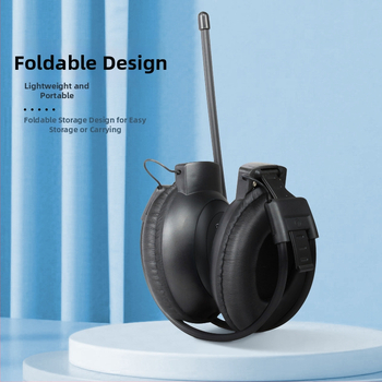 EDUESION Bezdrôtové over-ear slúchadlá – 40 mm menič, frekvenčný rozsah 50–110 Hz, 0,1% skreslenie, 3,5 mm konektor