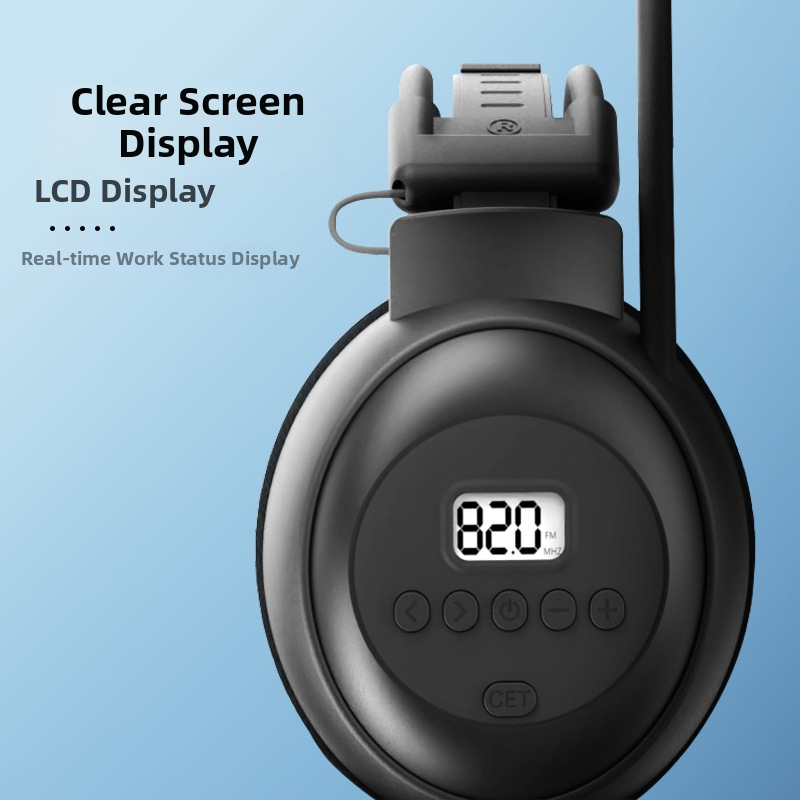 EDUESION Bezdrôtové over-ear slúchadlá – 40 mm menič, frekvenčný rozsah 50–110 Hz, 0,1% skreslenie, 3,5 mm konektor