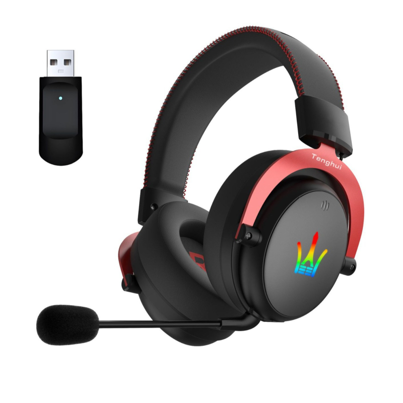 Vezeték nélküli gamer fejhallgató, 50 mm meghajtók, 20–20000 Hz, 32 Ω impedancia, 3,5 mm csatlakozó, beépített mikrofon