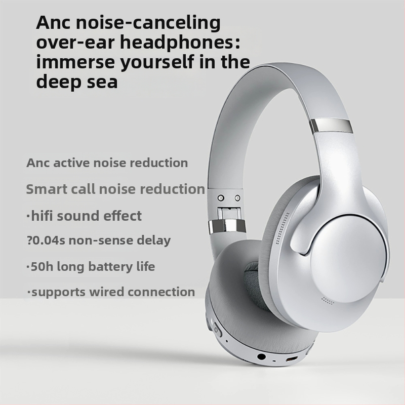 Gaming slúchadlá s aktívnym potlačením hluku, Bluetooth 5.4, nízka latencia pre Esports, výdrž batérie viac než 8 hodín, dosah 15 m