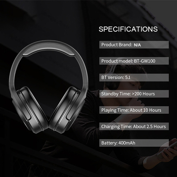 Gaming Bluetooth Ακουστικά με Μικρόφωνο – Στερεο HiFi, LED Φωτισμός, 5.1, Εμβέλεια 20 μ, Μπαταρία 4–8 ωρών