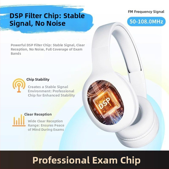 Auben bezvadu austiņas CET-4/ CET-6 klausīšanai, uz galvas uzliktas, 250 g, FM radio