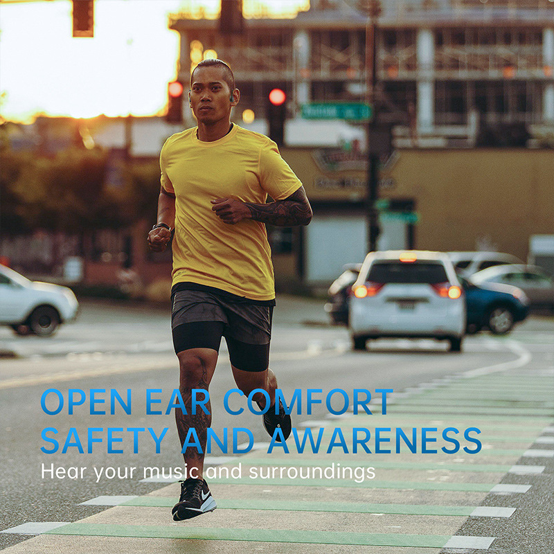 M6 luu konduktiivsed kõrvaklapid, sisseehitatud 8GB MP3-mäluga, puudutusega juhtimine, Bluetooth 5.3, 521mAh aku, kaal 36 g