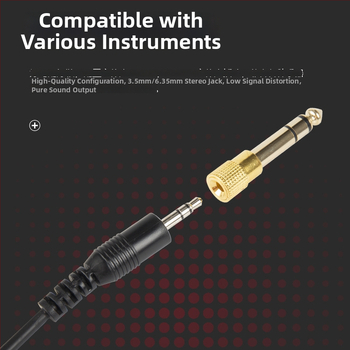 Vadu DJ monitoringa ausiņas ar 50 mm skaļruņiem, 32 Ω pretestība, 3,5 mm spraudnis, 3 m kabelis, saliekamās