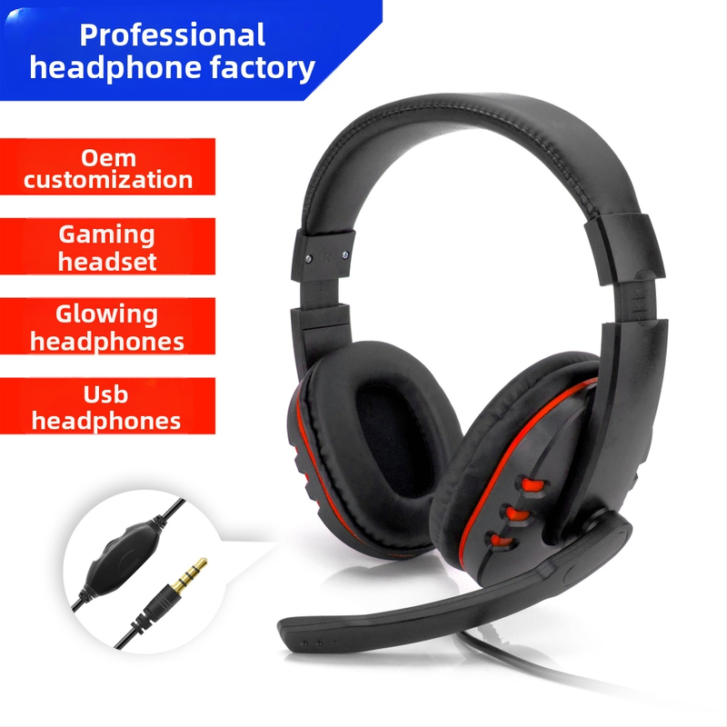 CNUNC SX028A káblové herné slúchadlá s 40 mm reproduktormi, 3,5 mm konektorom, frekvencia 20-20000 Hz, mikrofón súčasťou