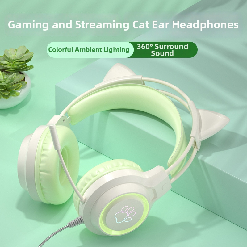 Căști wireless cu iluminare LED, difuzoare de 40 mm, 32 Ω, intervalul de frecvență 20–20000 Hz, sensibilitate 98 dB