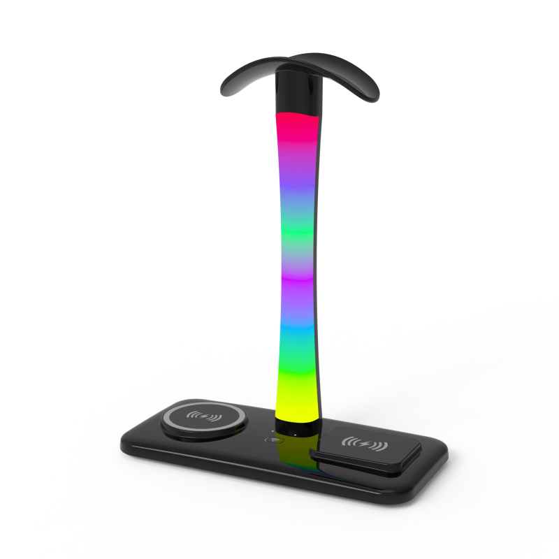 D9 Vezeték nélküli töltőállvány telefonokhoz és fejhallgatókhoz, asztali használat, 1.0 m kábel