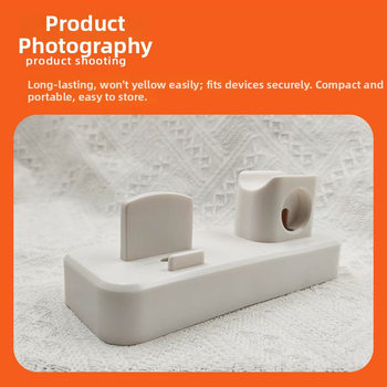 3-in-1 įkrovimo pagrindas su kabelių saugykla – skirtas iPhone, Apple Watch, išmaniajam telefonui ir ausinėms – TPU, paprastas stilus